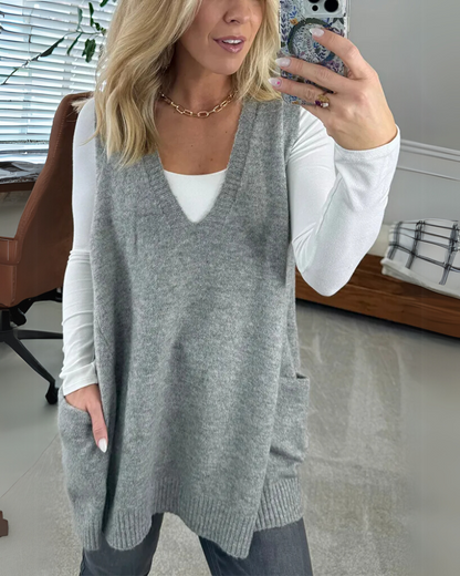 Elegant Knitted Vest for Women Classic