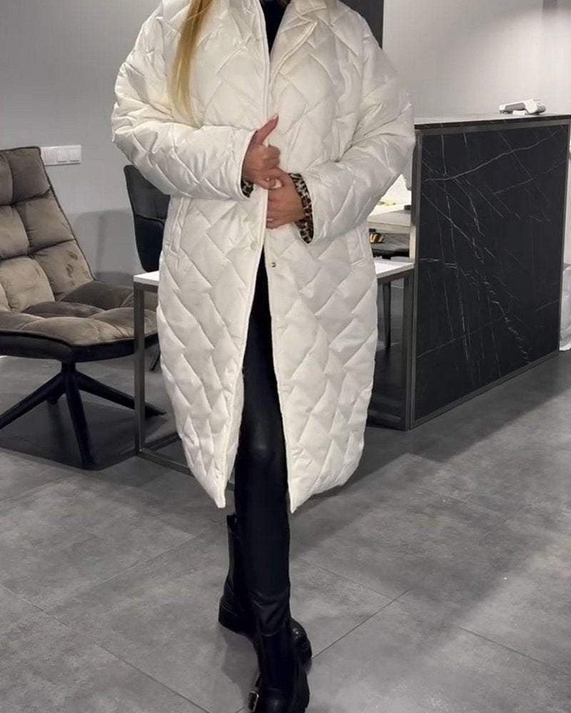 Comfortable Cotton Mid-Length Relaxed Fit Coat