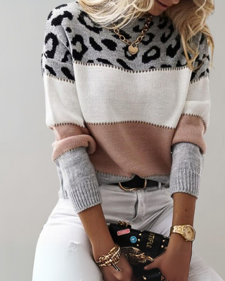 Leopard Print Sweater for Women Trendy Design