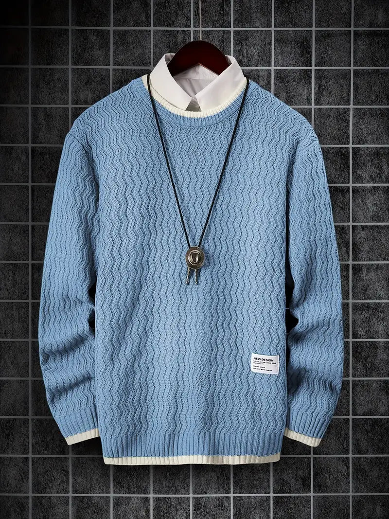 Men's Thermal Knit Sweater Warm