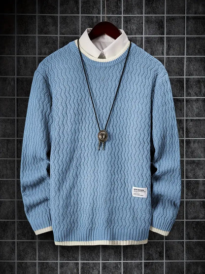 Men's Thermal Knit Sweater Warm