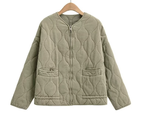 Vintage Quilted Jacket Classic Elegant Design