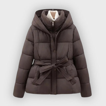 Stylish Women's Winter Parka with Belt