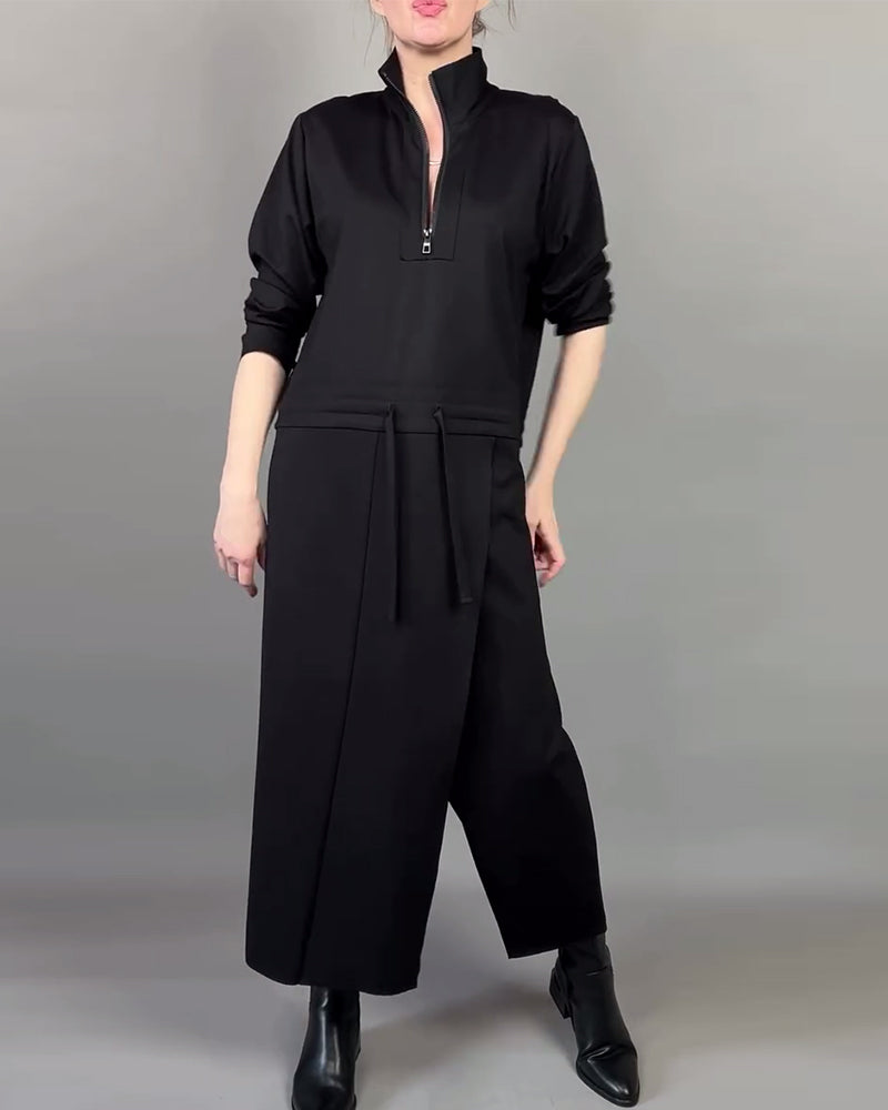 Elegant Women's Clothing | Zipper Collar Modern Style