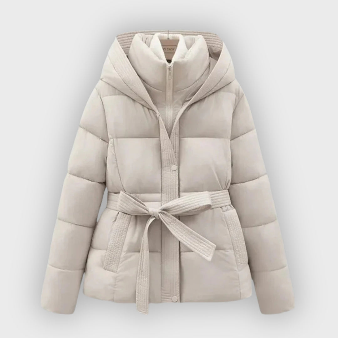 Stylish Women's Winter Parka with Belt