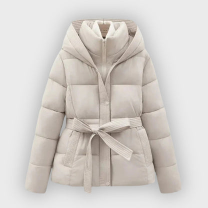 Stylish Women's Winter Parka with Belt