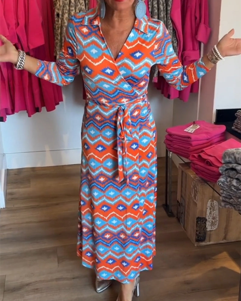 Stylish printed slip dress