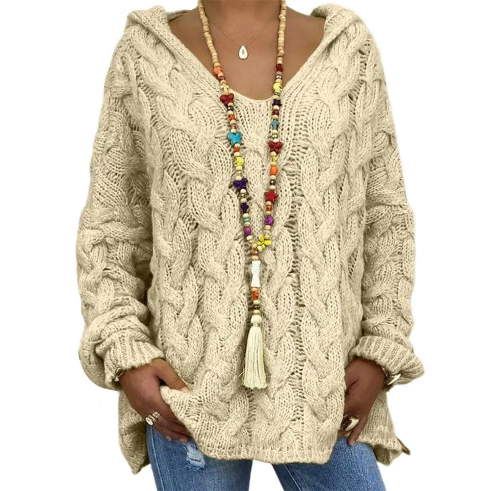 Stylish Women's Hoodie V-Neck