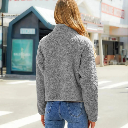 Padded Short Jacket Stand-up Collar Women