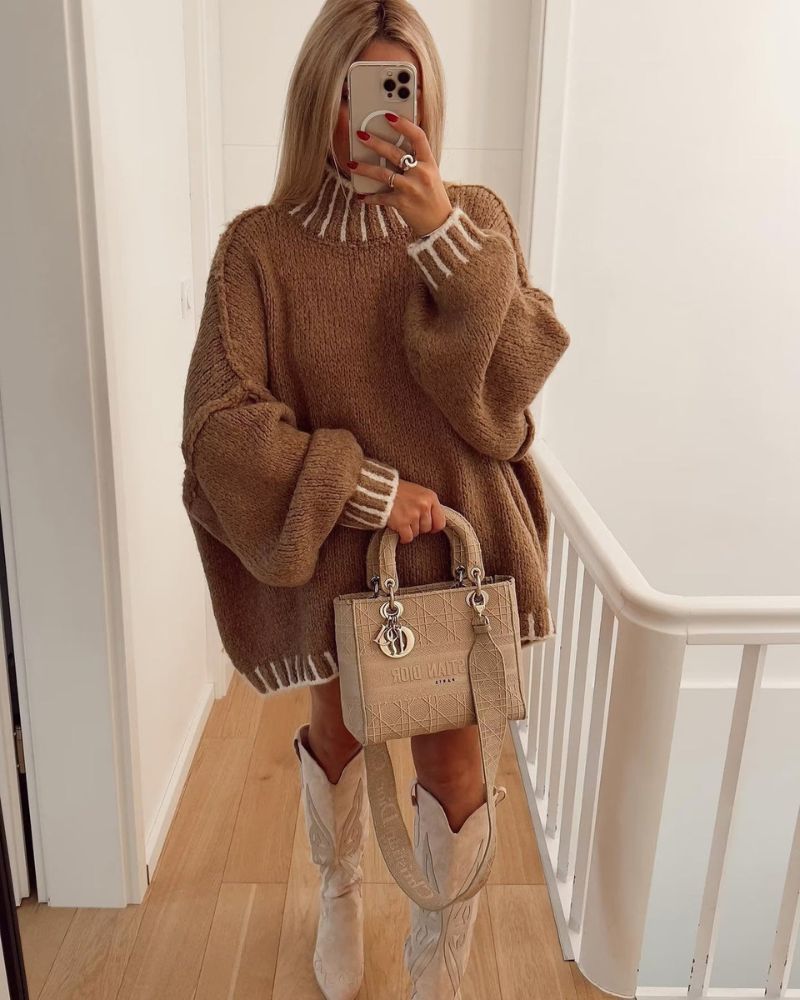 Women's Scarf and Poncho Knit