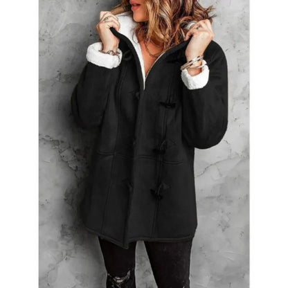 Women's Winter Coat - Fleece Coat with Hood