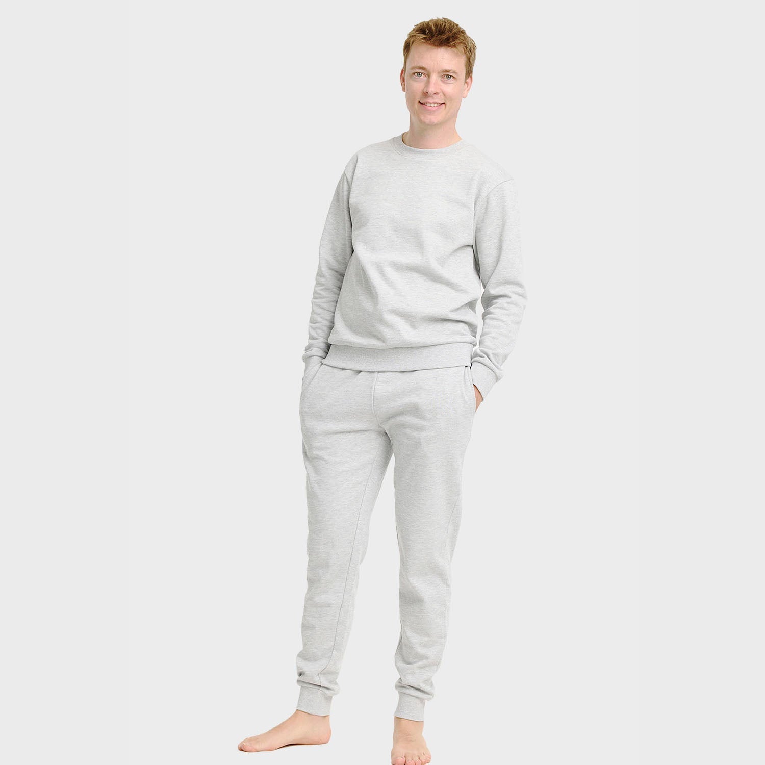 Bequemes Sweatset Herren Grau - IdealeKleiden