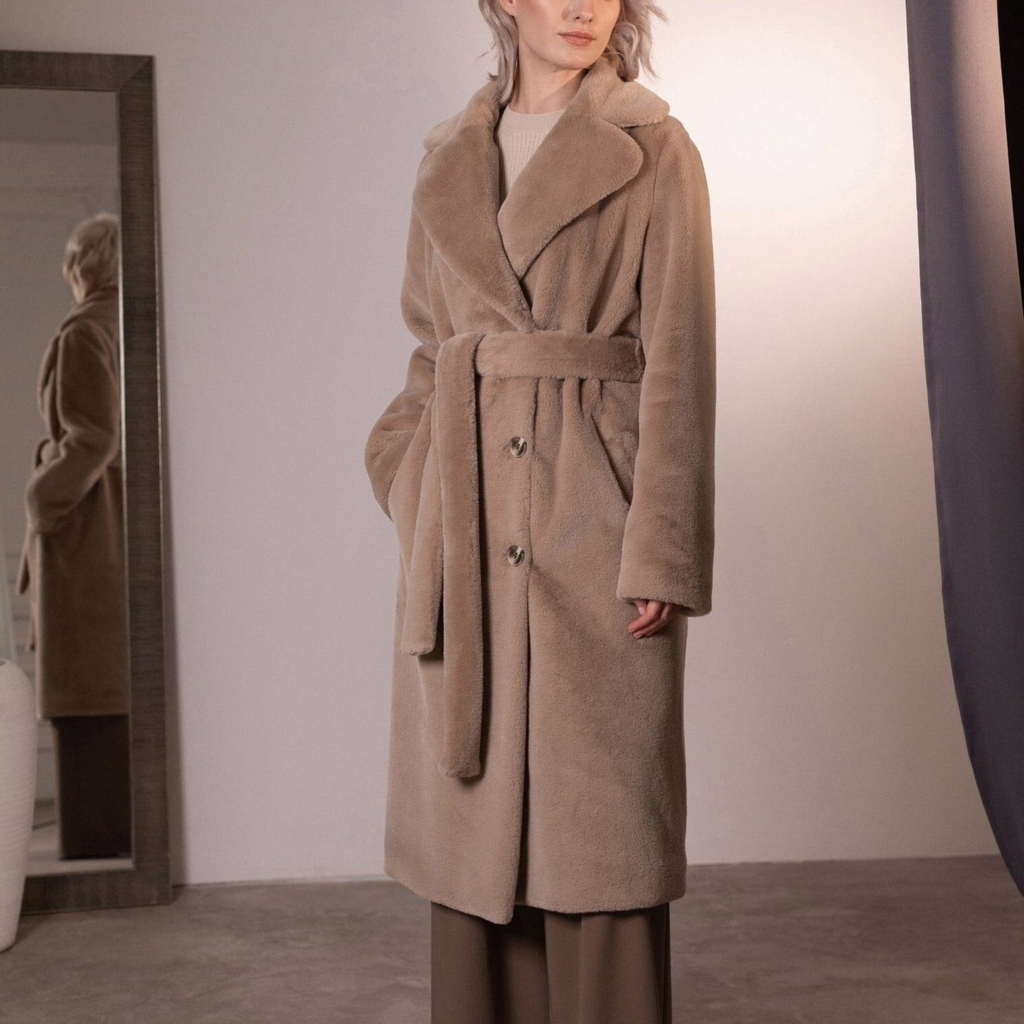 Elegant Women's Long Winter Coat