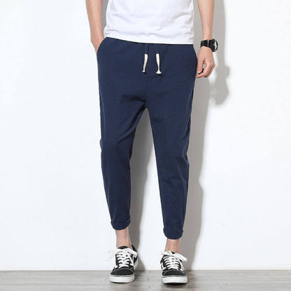 Men's Cotton Trousers Lightweight Comfortable