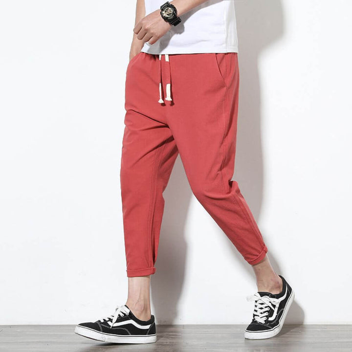Men's Cotton Trousers Lightweight Comfortable