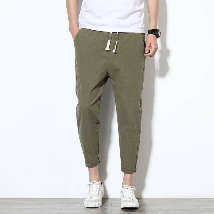 Men's Cotton Trousers Lightweight Comfortable