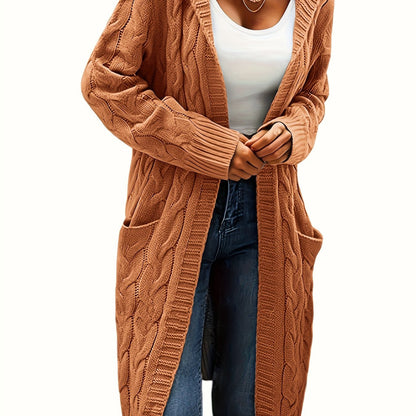 Women's Long Elegant Hooded Jacket