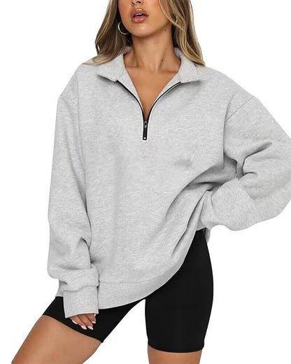 Women's Sweatshirt with Collar Modern
