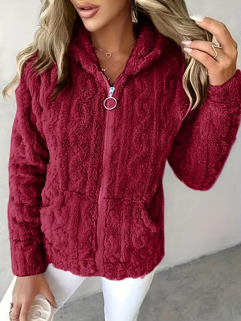 Hoodie Soft Comfortable With Zipper