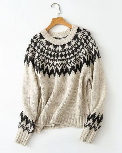 Stylish Indie Folk Design Pullover