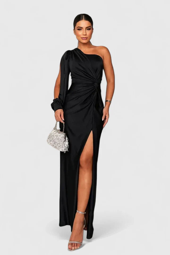 Elegant One-Shoulder Women's Evening Dress