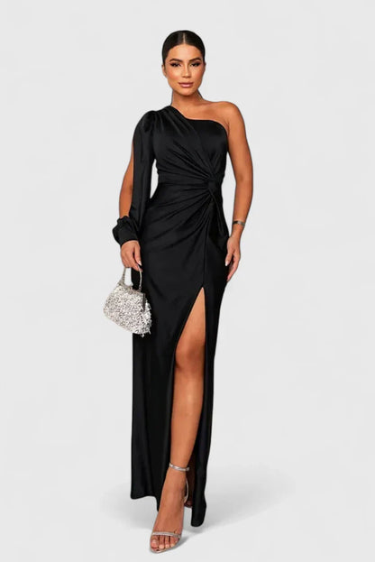 Elegant One-Shoulder Women's Evening Dress