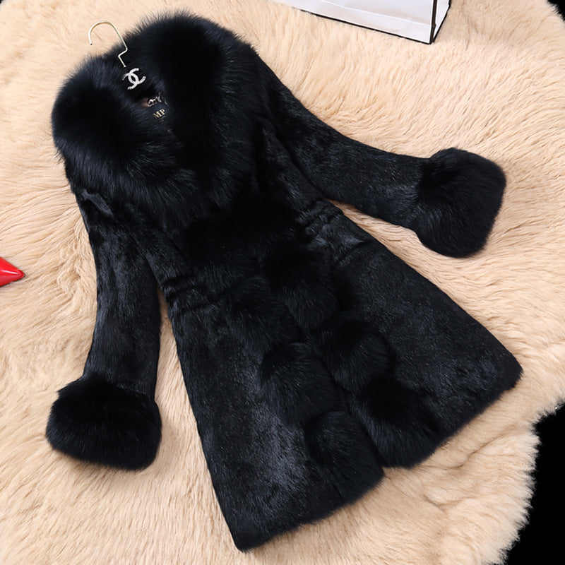 Women's Elegant Faux Fur Luxury Coat