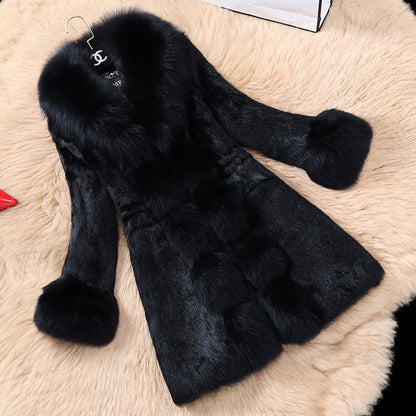 Women's Elegant Faux Fur Luxury Coat
