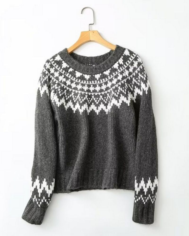 Stylish Indie Folk Design Pullover