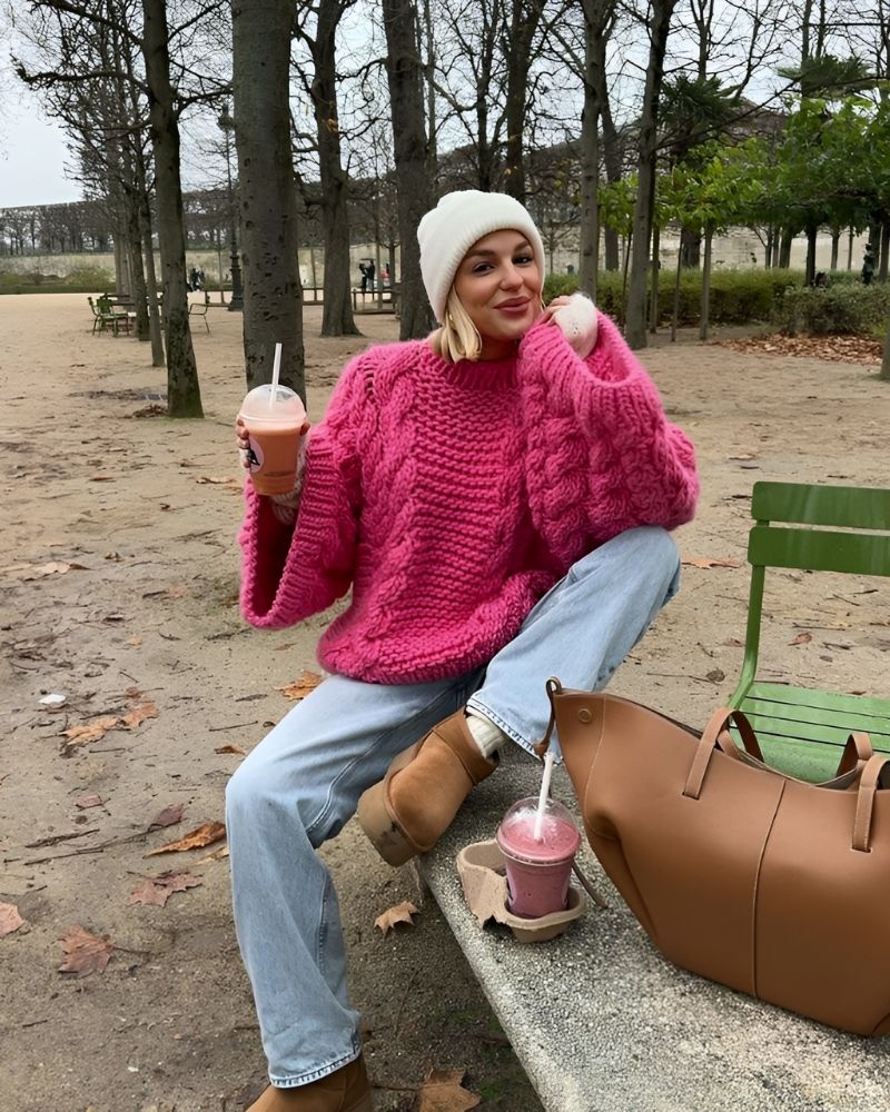 Plus Size Sweater Cozy Knit