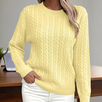 Stylish women's sweater with texture