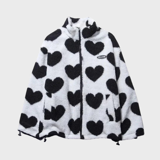 Herzförmige Damenjacke Reversibel - IdealeKleiden