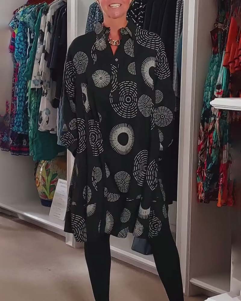 Stylish Dress Geometric Patterns Women