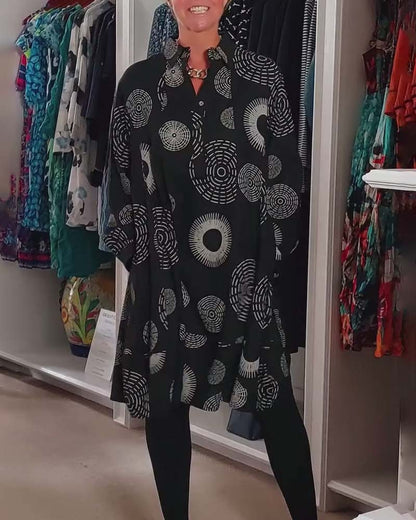 Stylish Dress Geometric Patterns Women