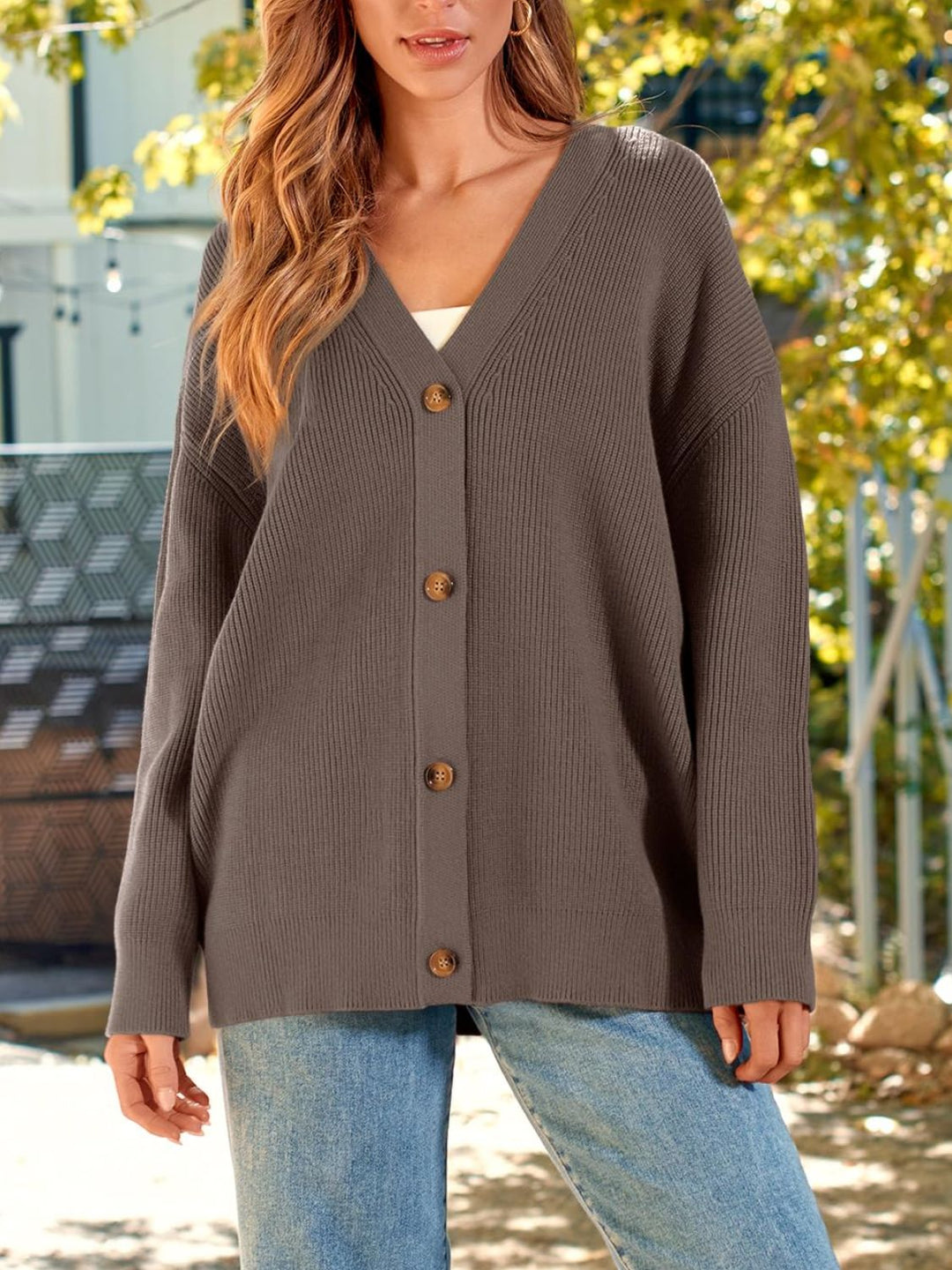 Stylish Cardigan for Women, Long Sleeve with Buttons
