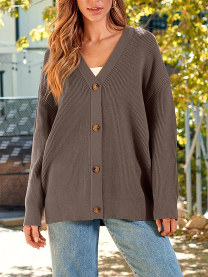 Stylish Cardigan for Women, Long Sleeve with Buttons