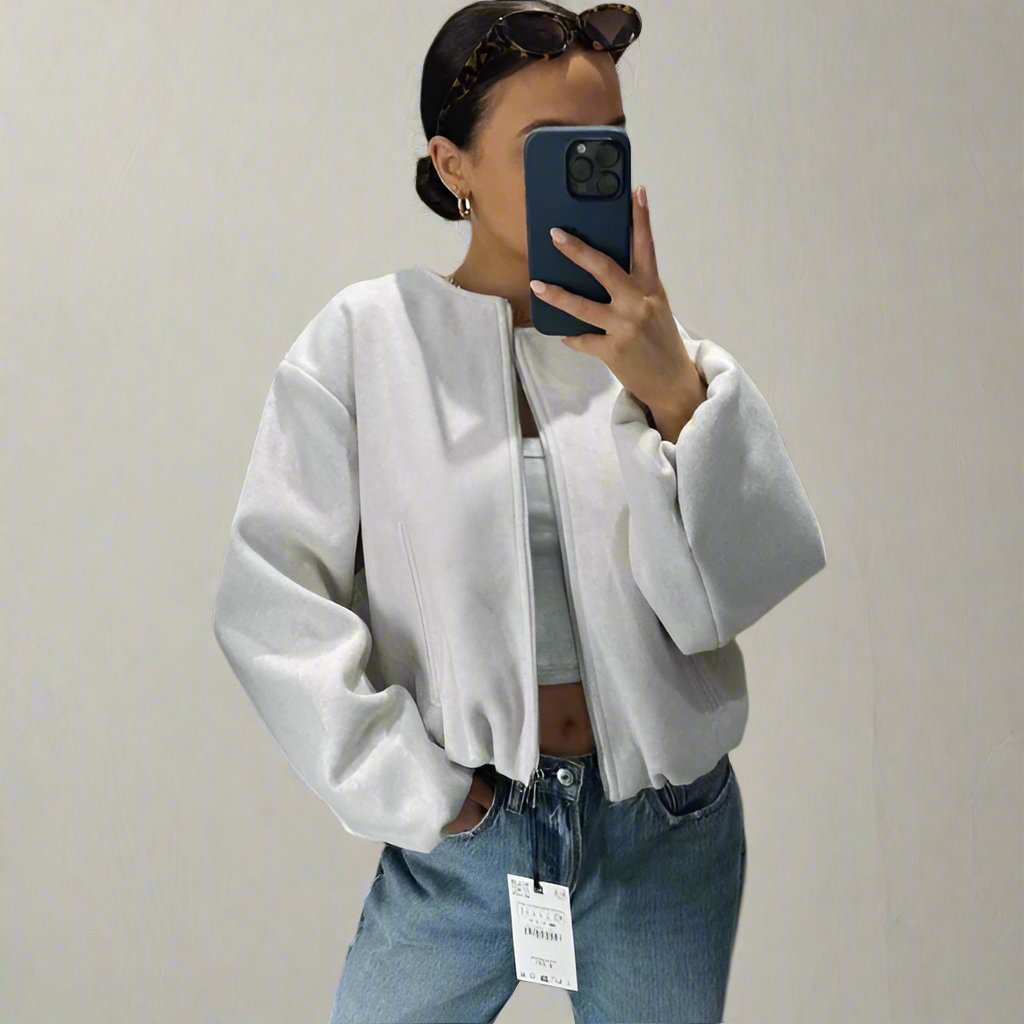 Fashionable Bomber Jacket Currently Laced