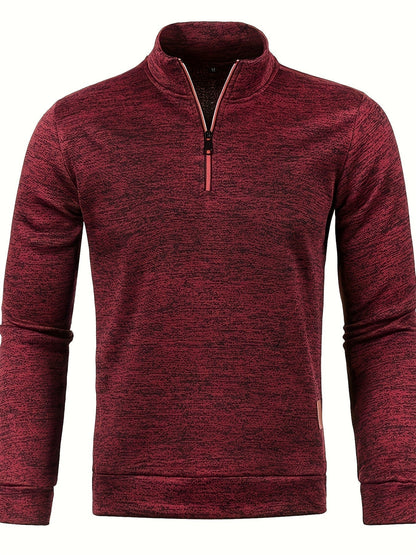 Herren Pullover Warm Reißverschluss Winter - IdealeKleiden