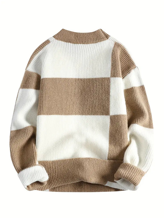 Herren Pullover Streifen Vintage Style - IdealeKleiden