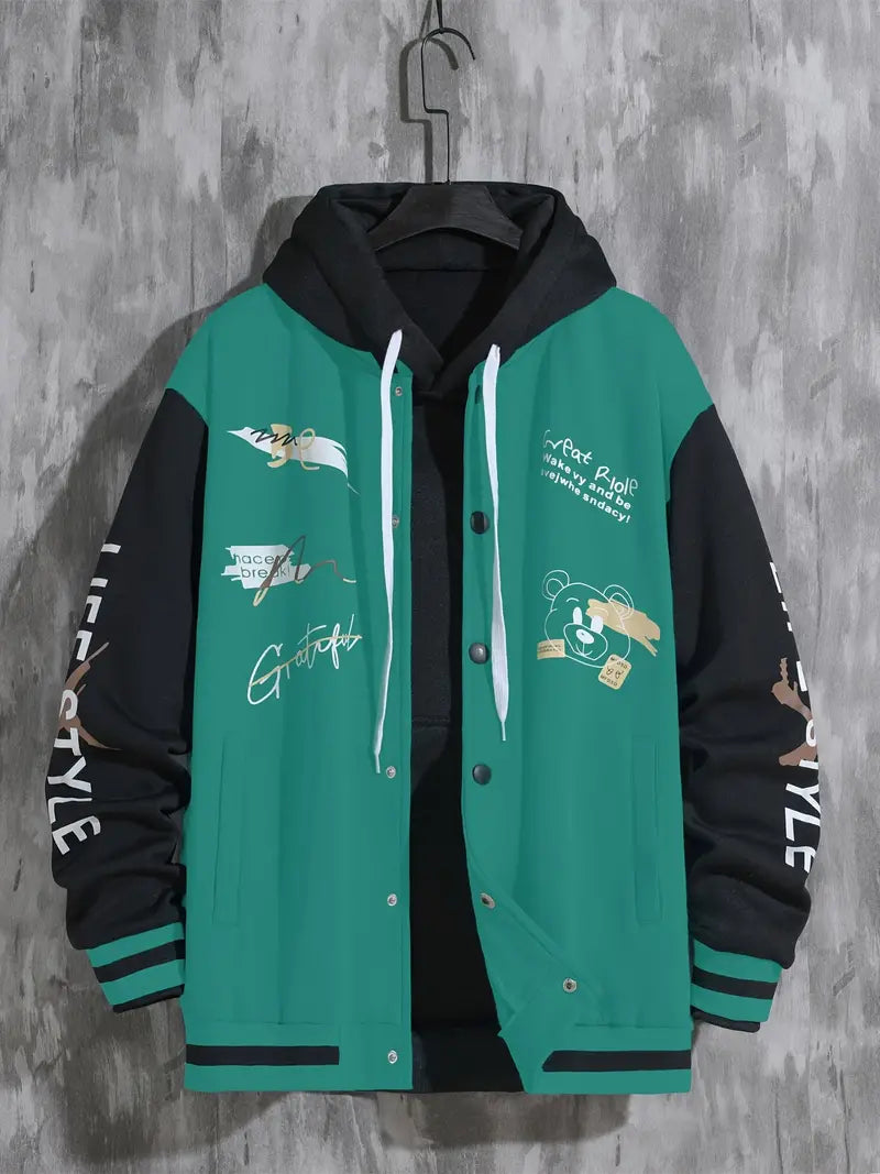 Men's Casual Sports Baseball Jacket