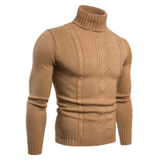 Strickpullover Warm Rollkragen Damen - IdealeKleiden