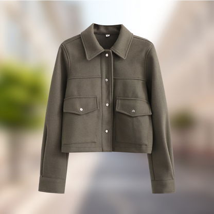 Women's Wool Jacket Autumn Look Casual