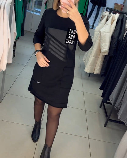 Elegant Sheath Dress With Pockets