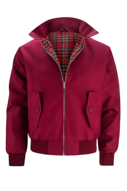 Herren Jacke Urban Style Karo Futter