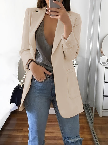 Elegant Women's Blazer Long Modern Business