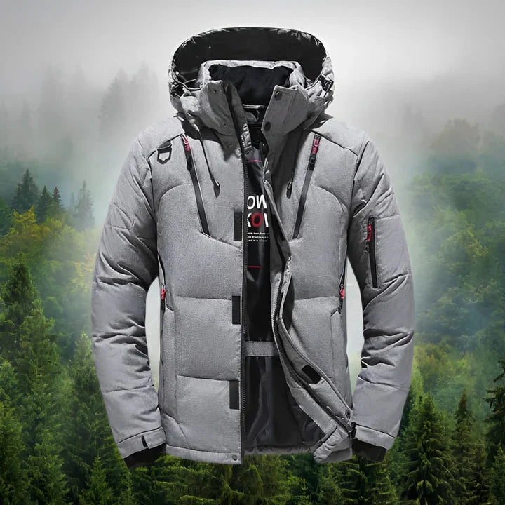 Men's Winter Parka Down Jacket Detachable Hood