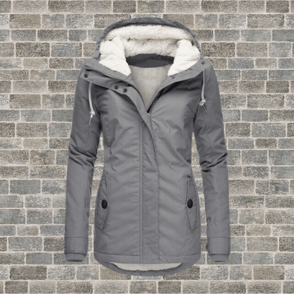 Women's Long Luxury Fur-Lined Winter Parka