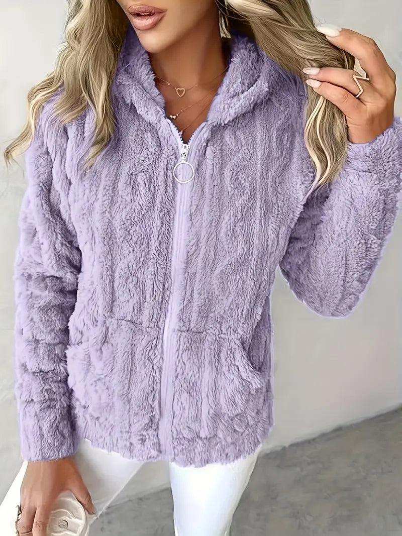 Hoodie Soft Comfortable With Zipper