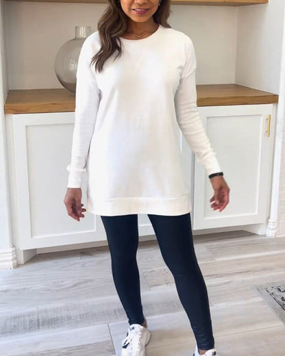 Elegant Women's Long-Sleeved Top Black