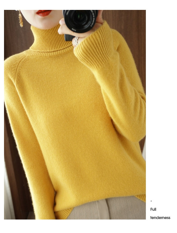 Comfortable Turtleneck Sweater Loose Fit